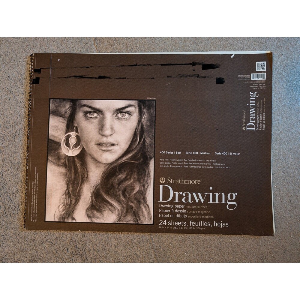 400-8 Series Strathmore Drawing Paper, Medium Surface, 24"x18", 16 Sheets left
